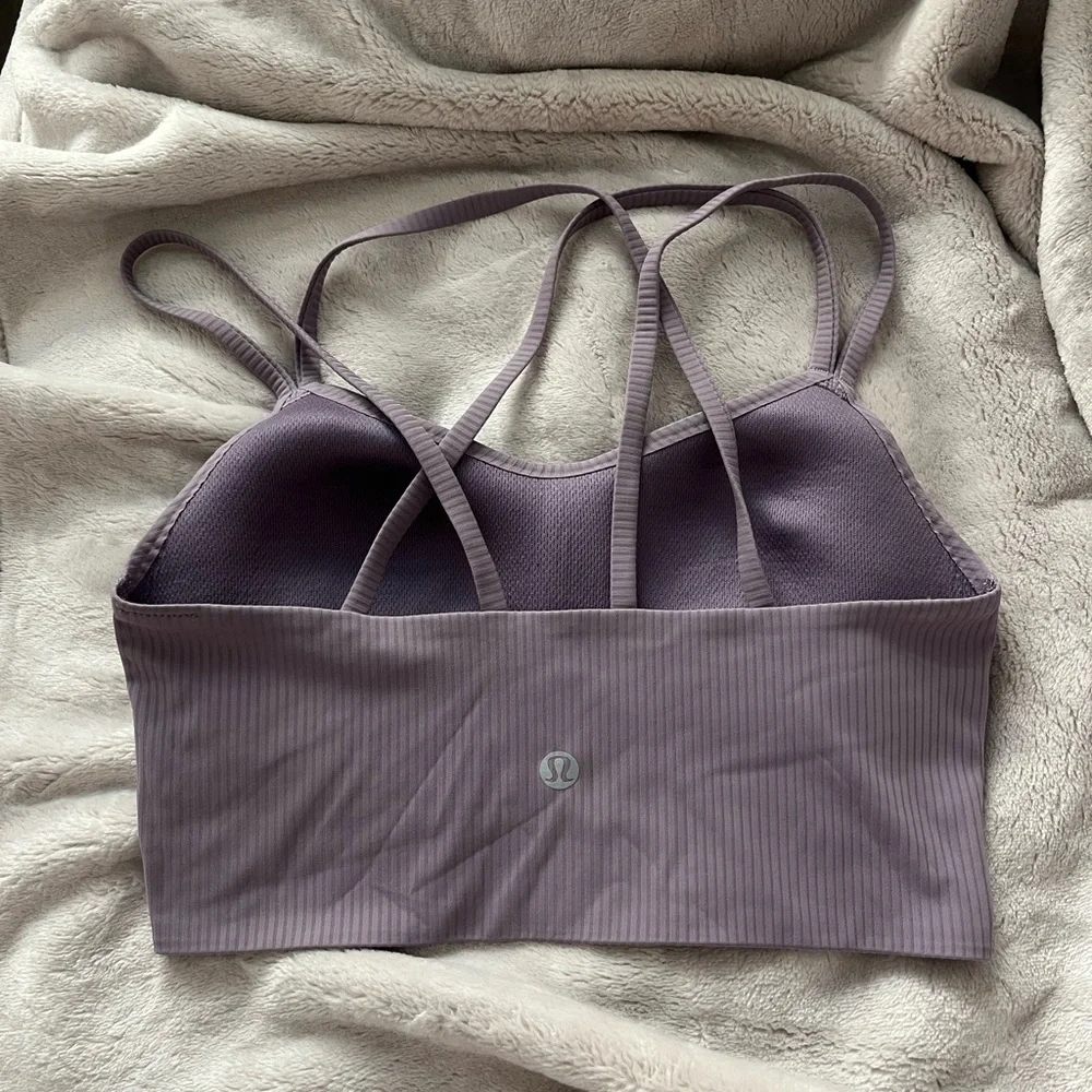 lululemon athletica like a cloud longline ribbed bra - Picture 2 of 5